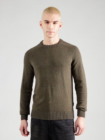 Only & Sons Trui in Groen: voorkant