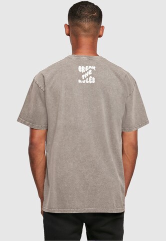 T-Shirt 'Break The Rules' Merchcode en gris