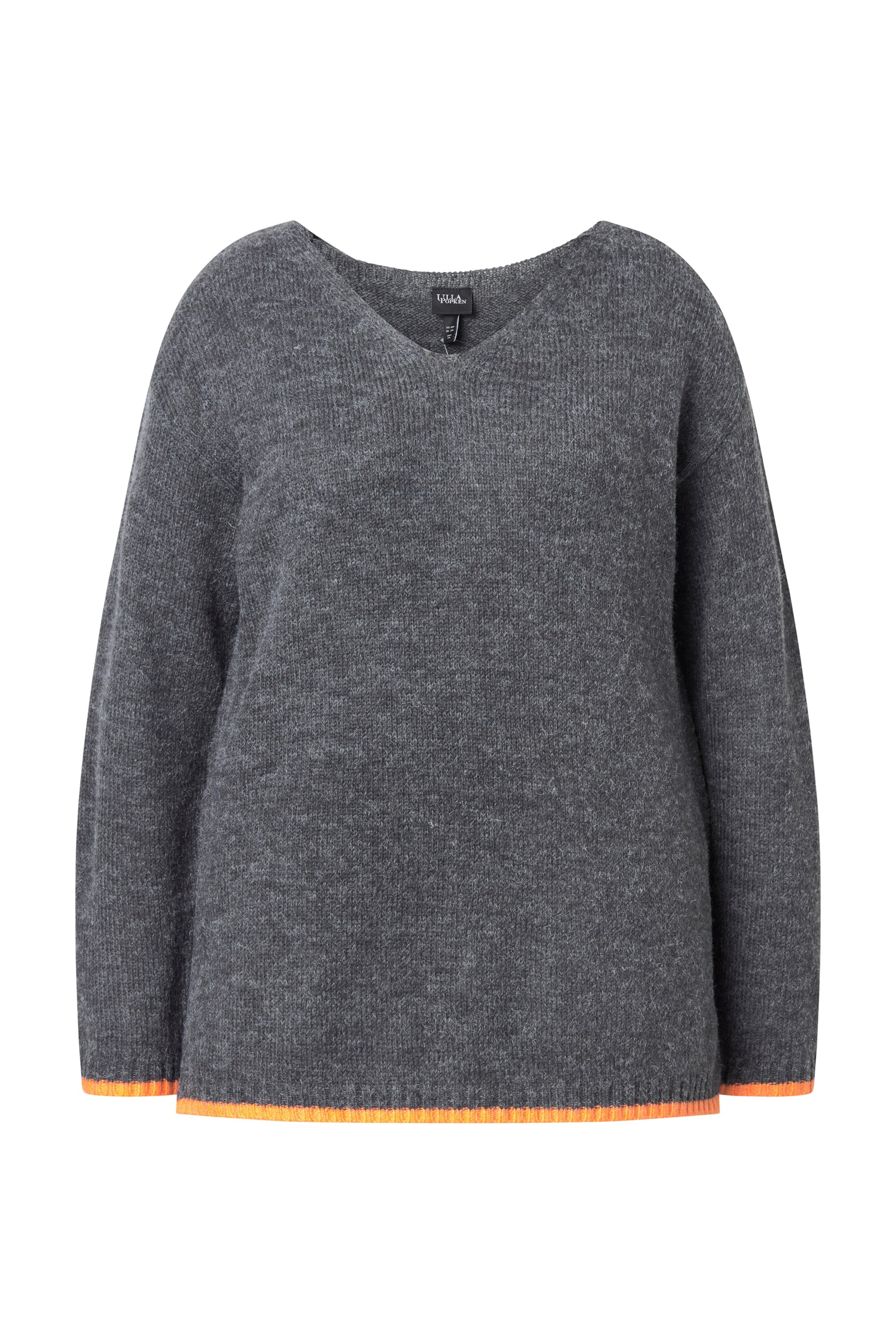 Ulla Popken - Pullover em cinzento: frente