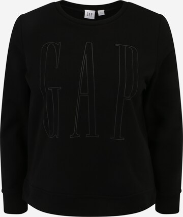 Gap Petite Sweatshirt in Black: front