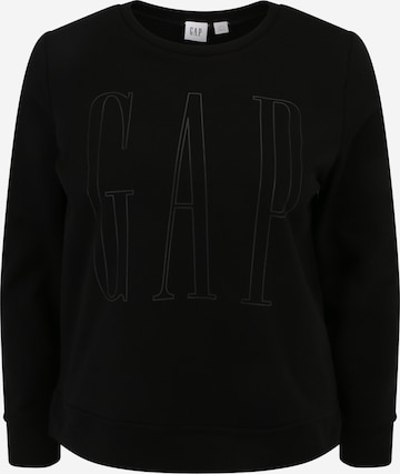 melns Gap Petite Sportisks džemperis: no priekšpuses