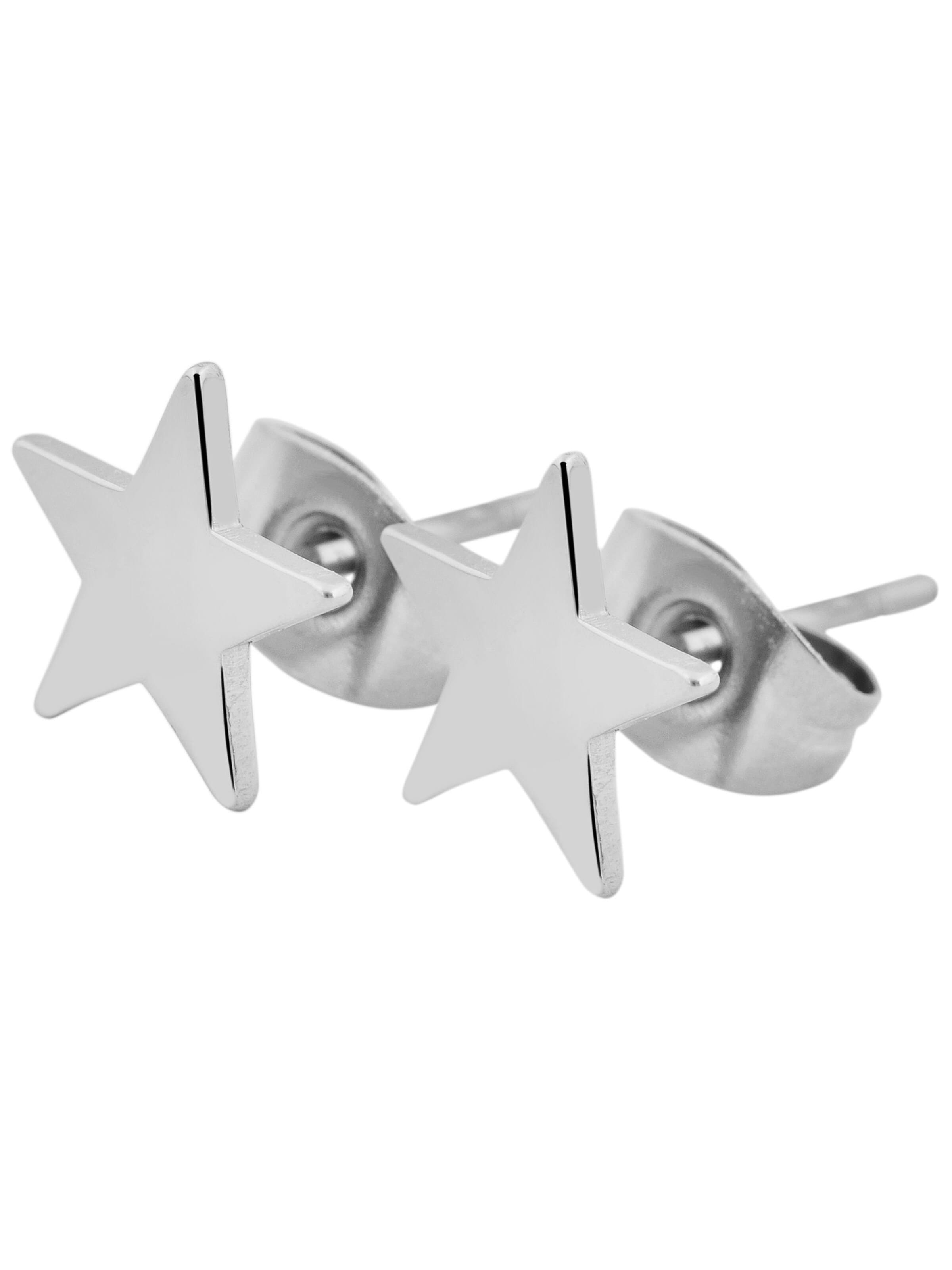 Akzent Earrings 'Wiveka, silberfarbig, langlebig' in Silver: front
