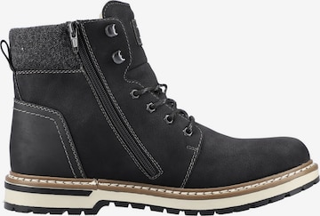 Rieker Lace-Up Boots in Black