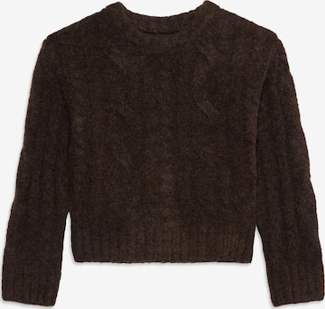 LMTD Sweater 'NLFKLEAVECABLE' in Brown: front