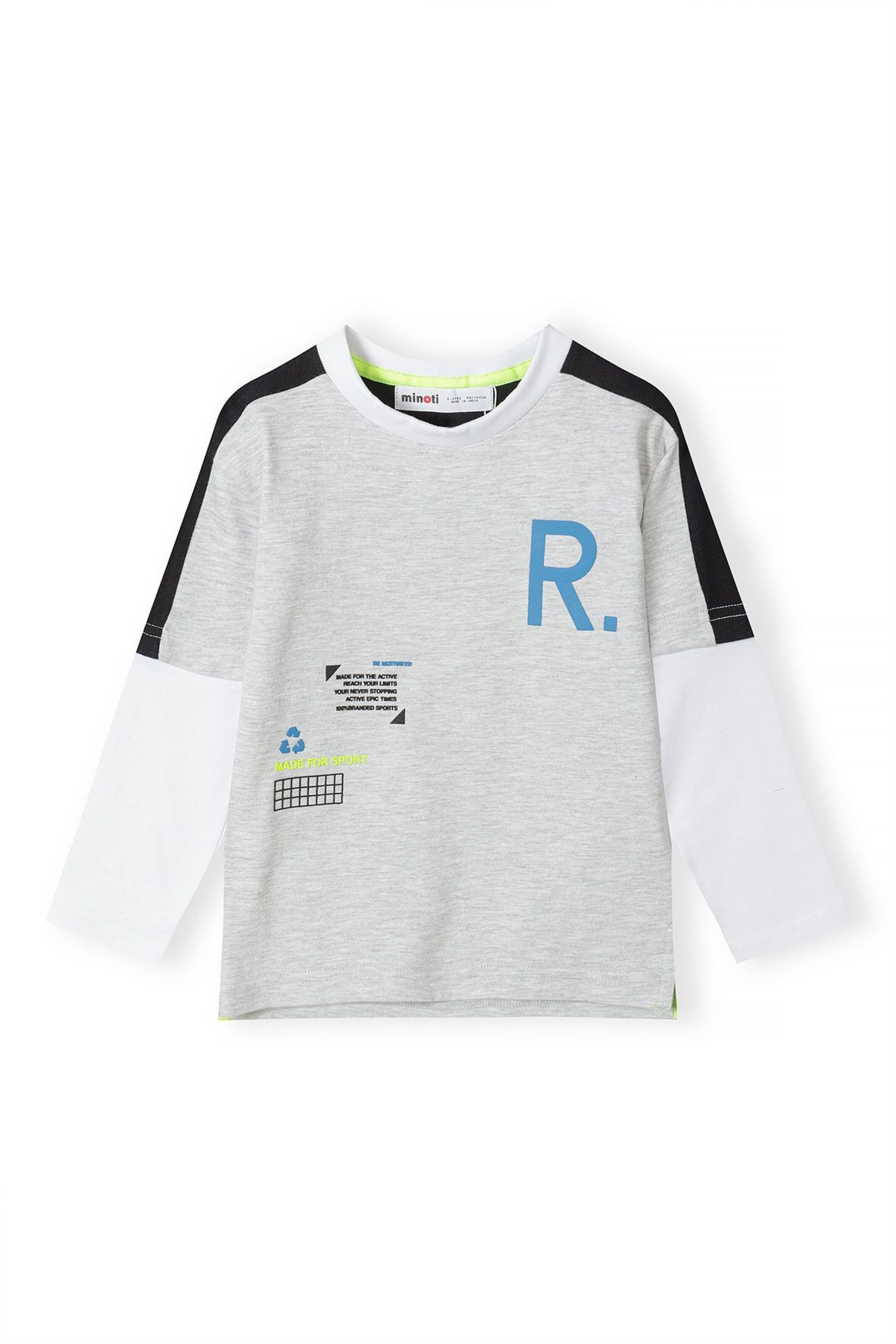 MINOTI Μπλουζάκι σε γκρι: μπροστά