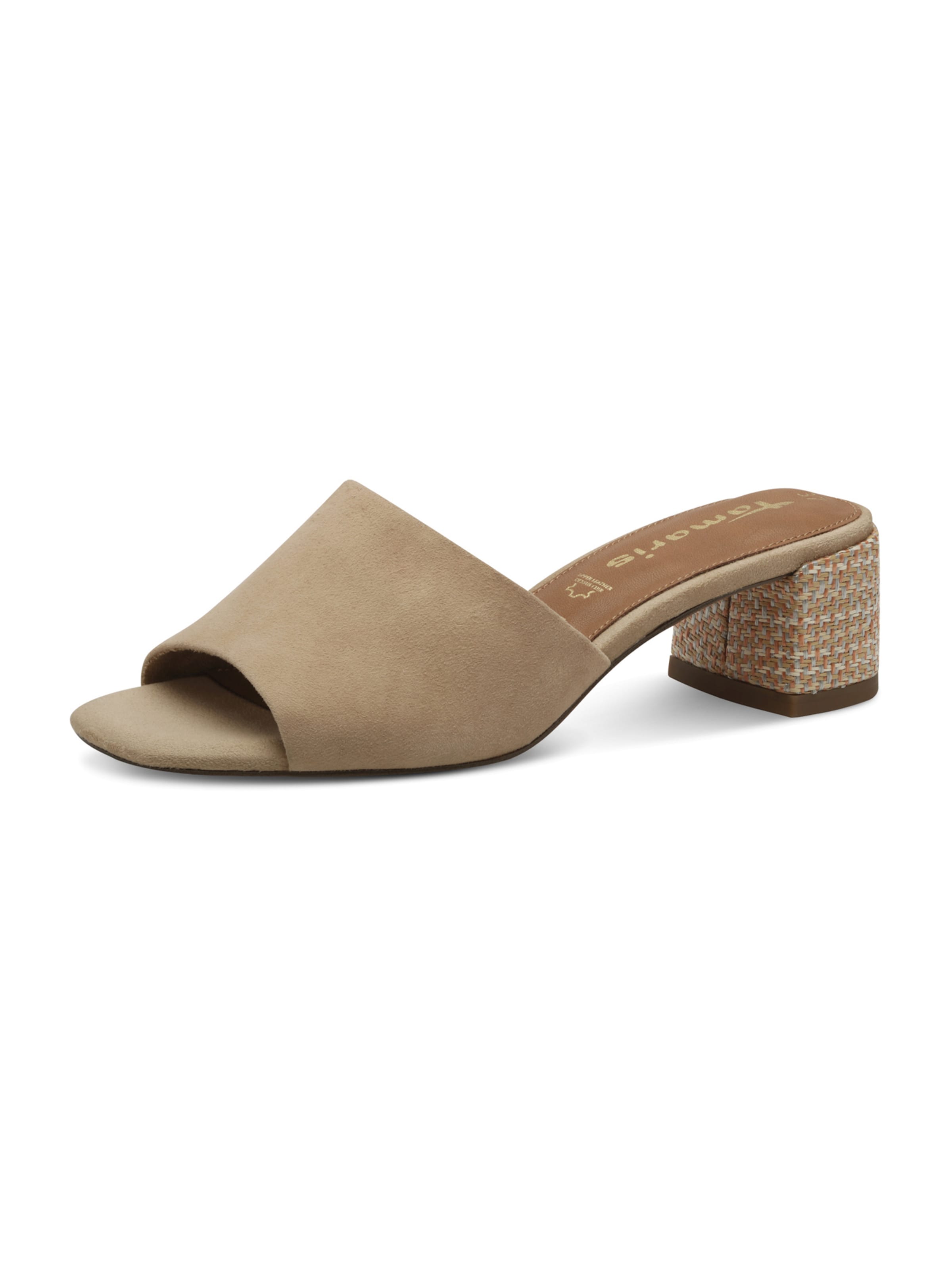 Tamaris Mules in Brown: front