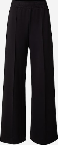 ESPRIT Wide leg Trousers in Black: front
