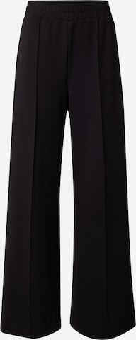 ESPRIT - Pierna ancha Pantalón en negro: frente