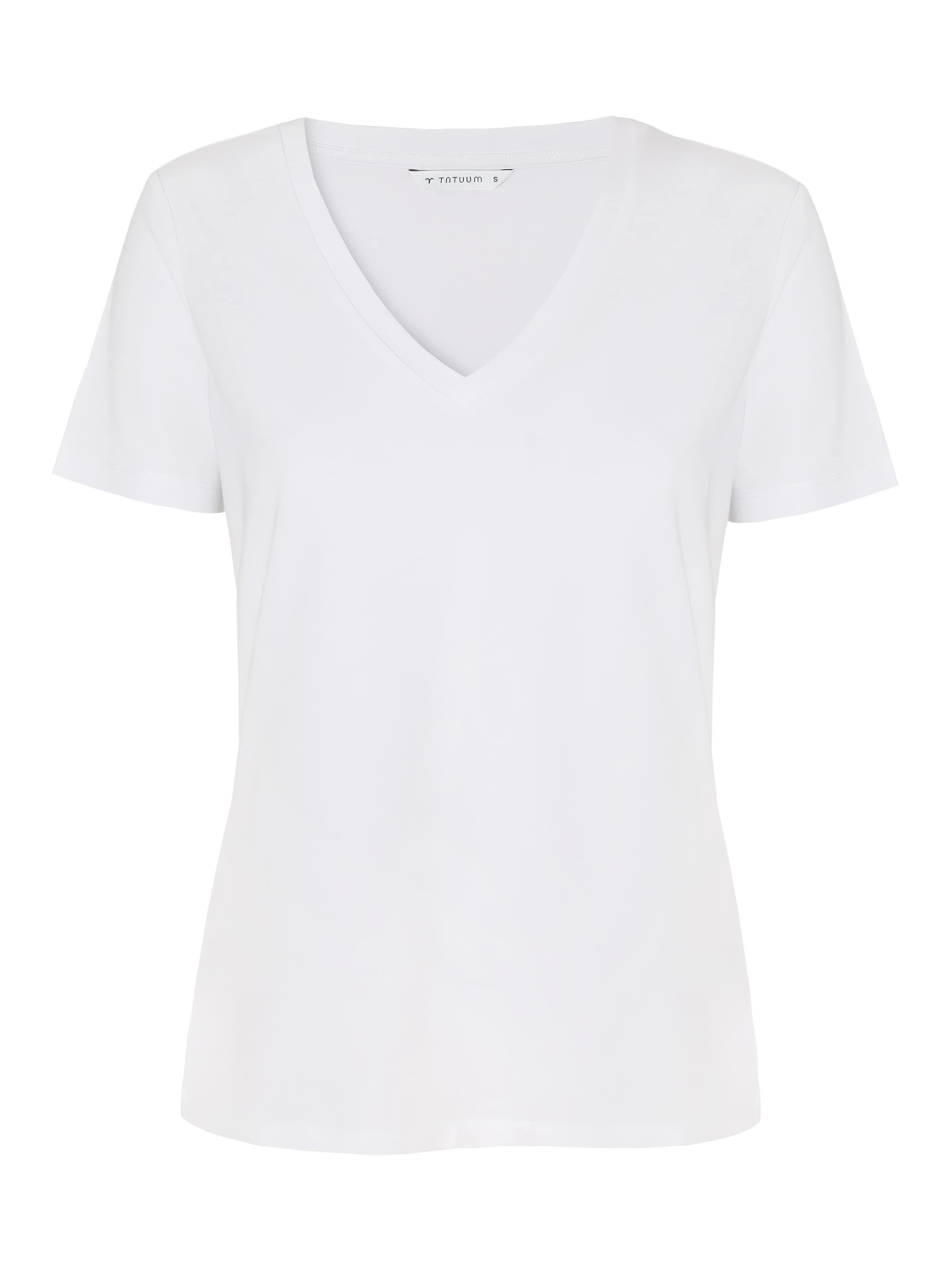 TATUUM Majica | bela barva: sprednja stran