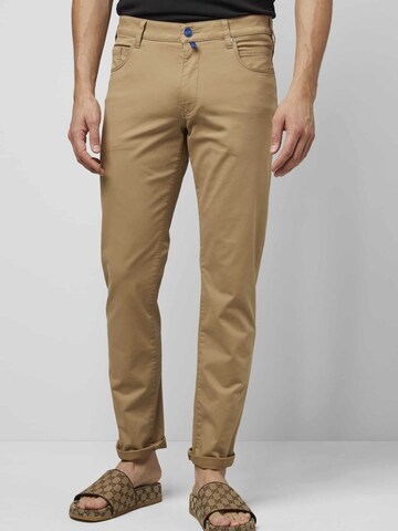 Coupe slim Pantalon MEYER en beige : devant