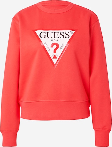 Felpa di GUESS in rosso: frontale