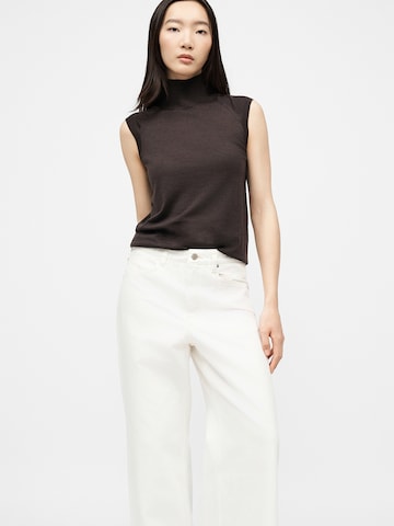 Wide leg Jeans 'C_SLOUCHY 2.0' di BOSS in bianco