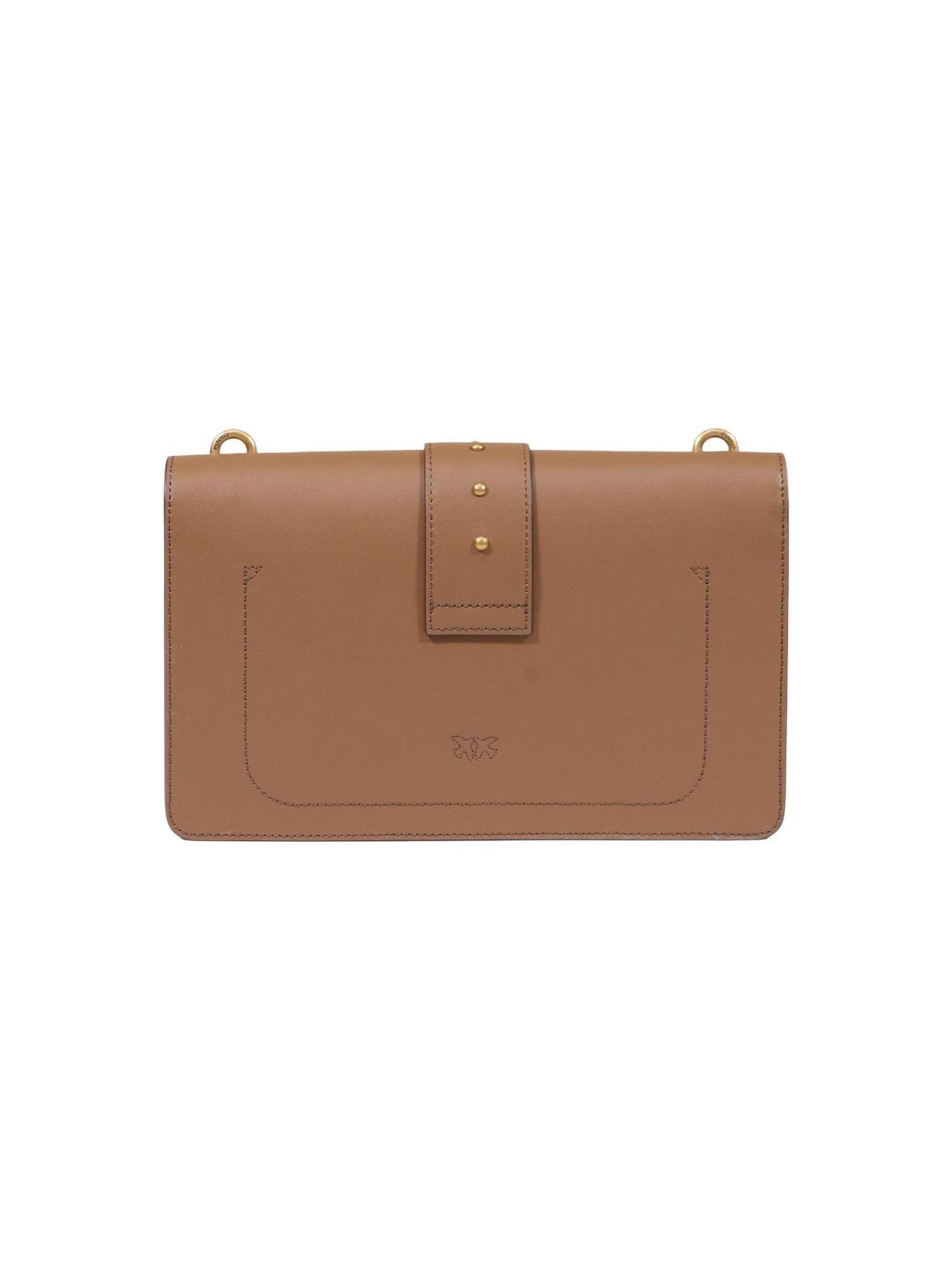 PINKO - Bolso de hombro 'LOVE ONE CLASSIC ST. CL VITELL 105857 A0F1' en marrón