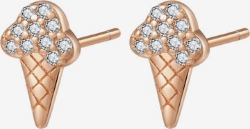 Hey Happiness - Pendientes 'Sweet Ice Cream' en oro: frente