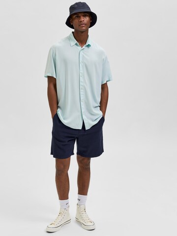 SELECTED HOMME Regular Shorts 'NEWTON' in Blau