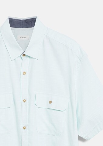 s.Oliver Men Big Sizes Regular Fit Hemd in Blau