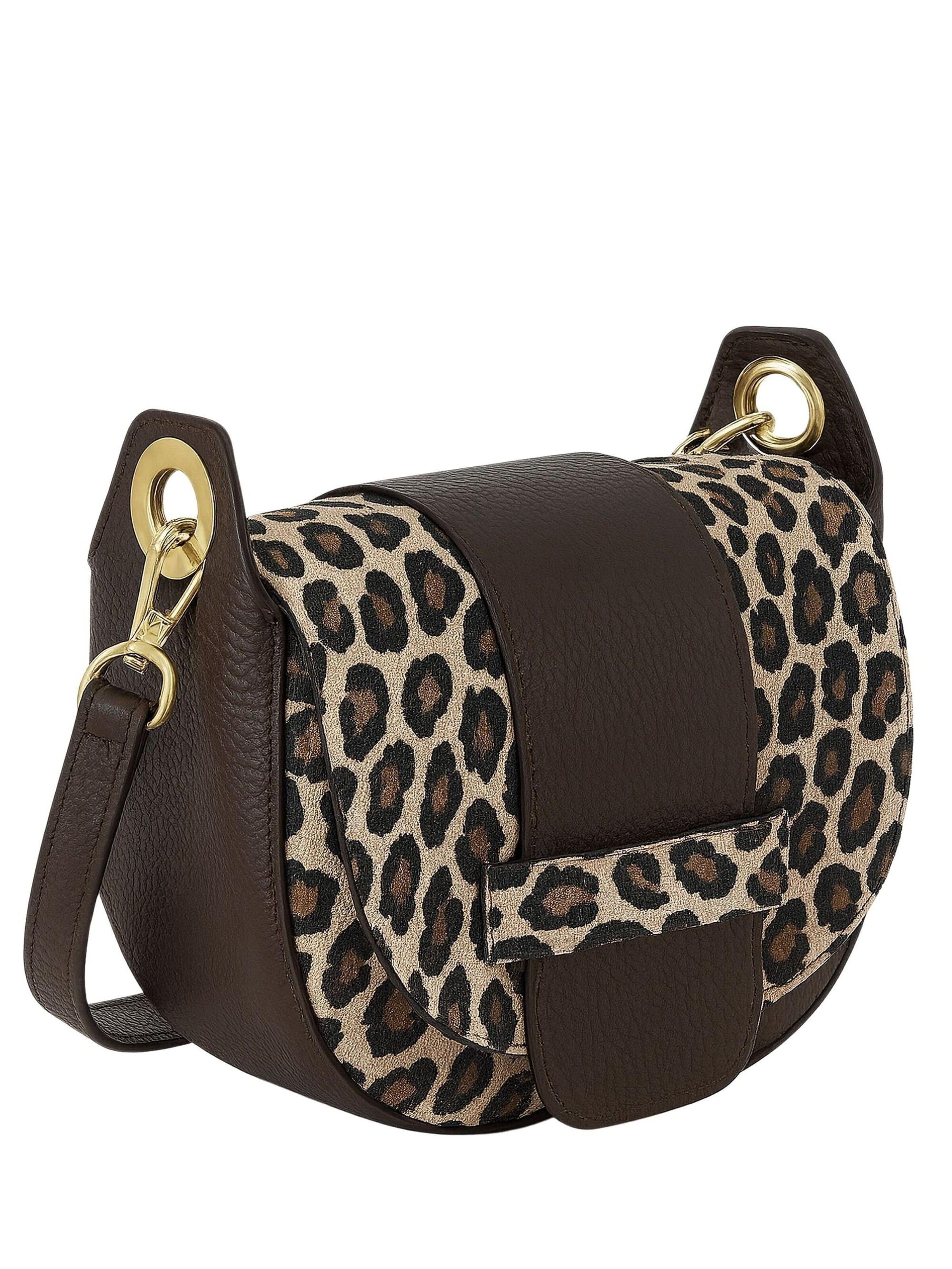 COLLEZIONE ALESSANDRO Crossbody Bag 'Leo Piccolo' in Brown