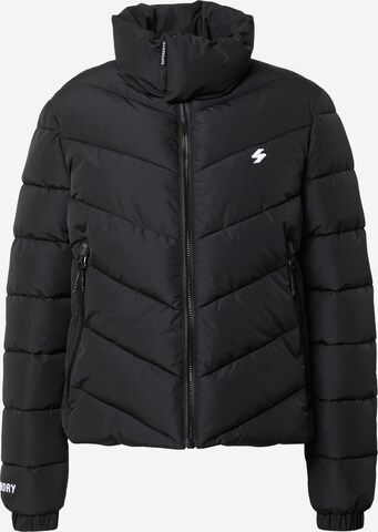 Superdry Overgangsjakke i sort: forside