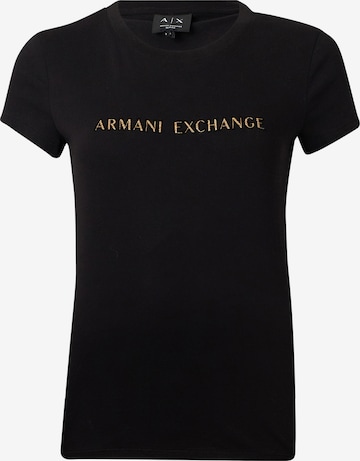 juoda ARMANI EXCHANGE Marškinėliai: priekis