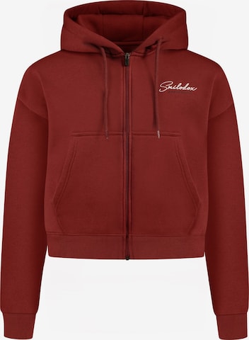 Smilodox Sweatjacke 'Enara' in Braun: Vorderseite