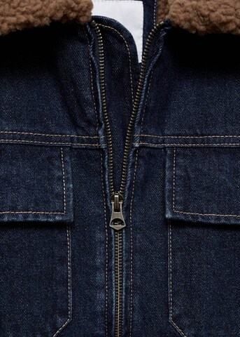 MANGO MAN Between-Season Jacket 'Arrow' in Blue