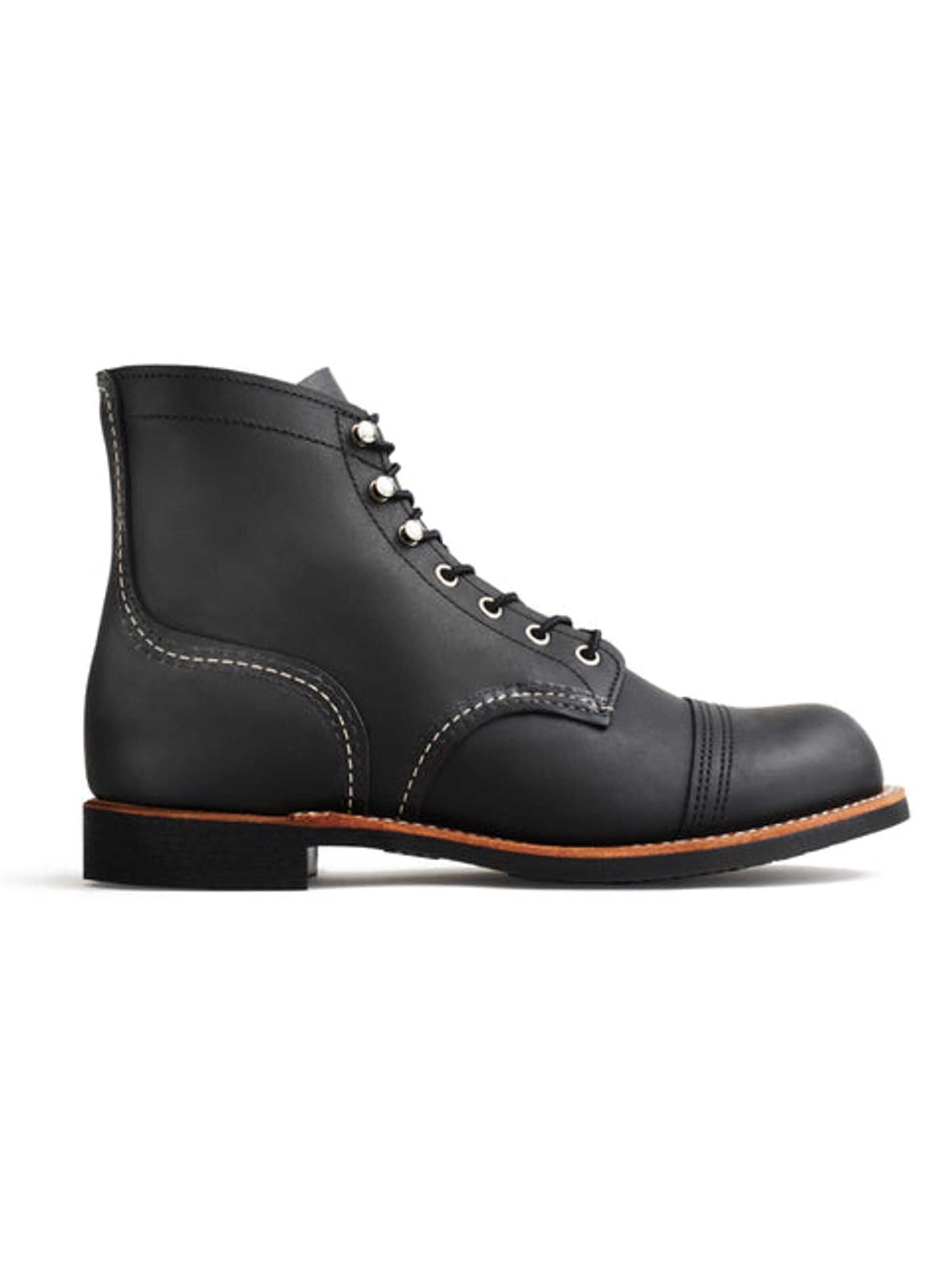 RED WING SHOES Lace-up boot '8084 Iron Ranger Black' in Black: front
