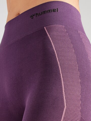 Hummel Skinny Sports trousers 'MT Power' in Purple