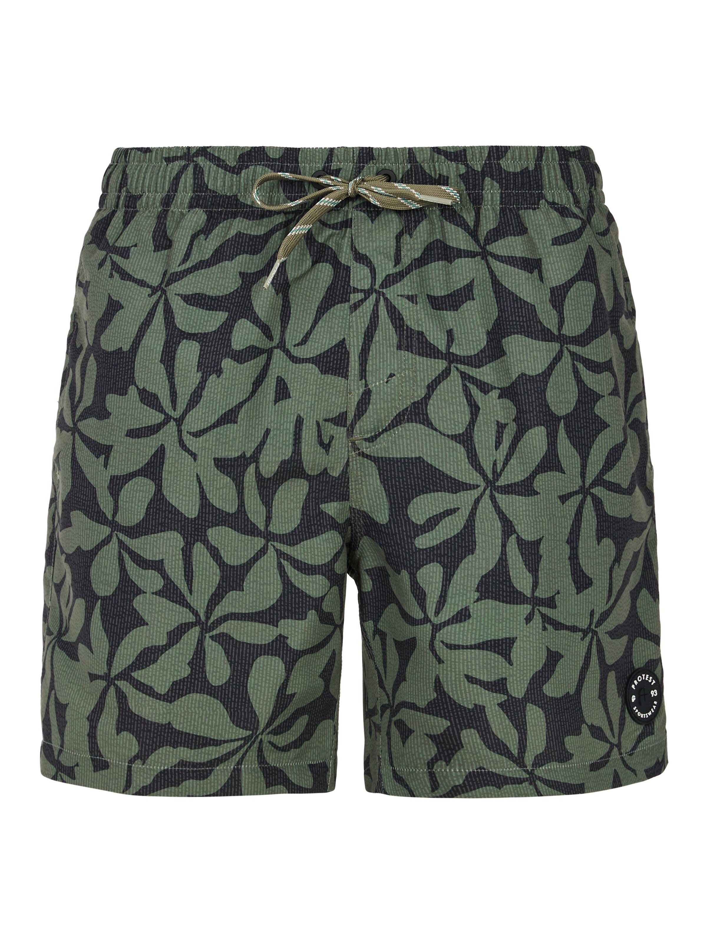 PROTEST Badeshorts 'PRTBaza'‌ in Grün: Vorderseite