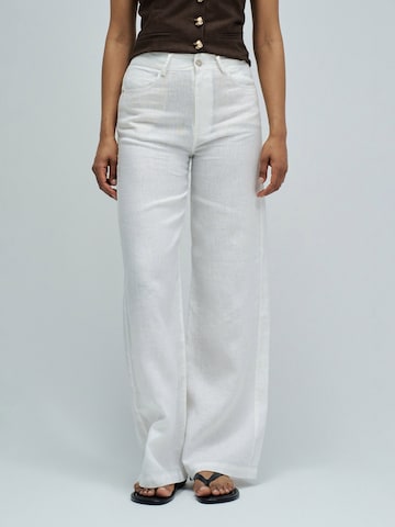 Salsa Jeans Wide leg Chino trousers in White: front