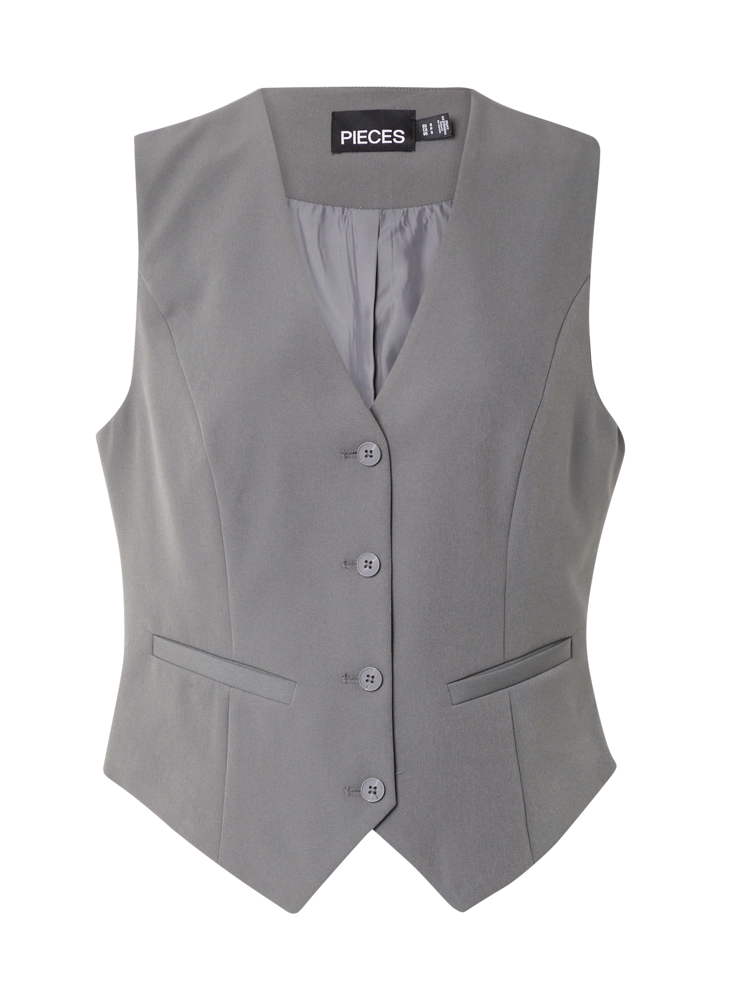Gilet de costume 'PCBoxxy' PIECES en gris : devant