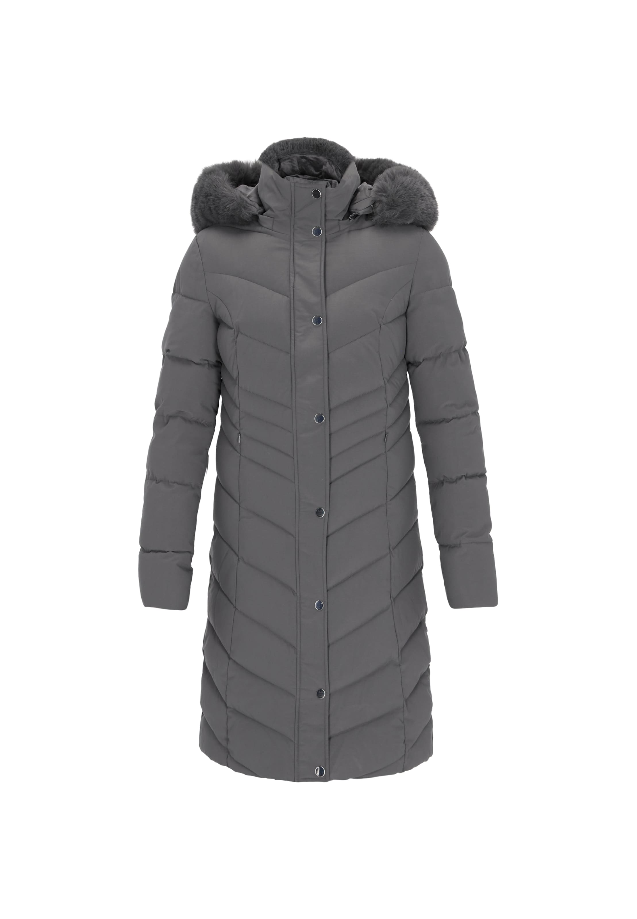 Usha - Abrigo de invierno en gris: frente