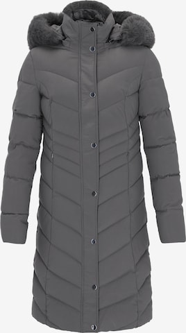 Usha Winter Coat in Grey: front