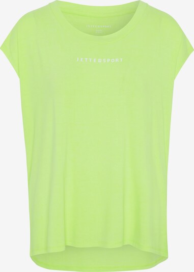 Jette Sport T-Shirt in neongelb / weiß, Produktansicht