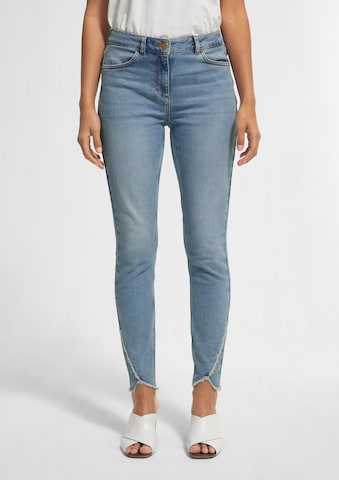 COMMA Skinny Jeans in Blue: front