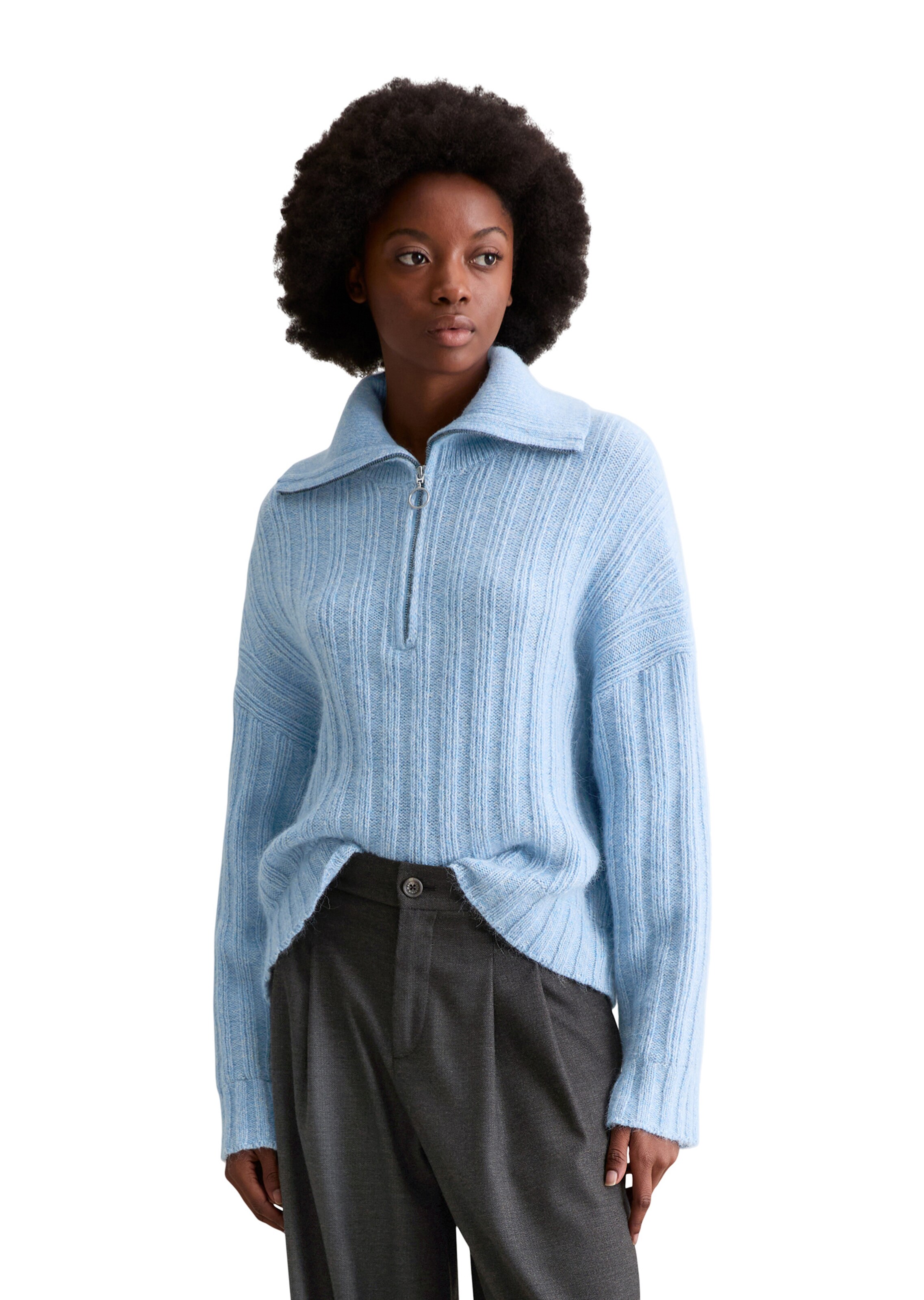 Marc O'Polo DENIM Trui in Blauw: voorkant