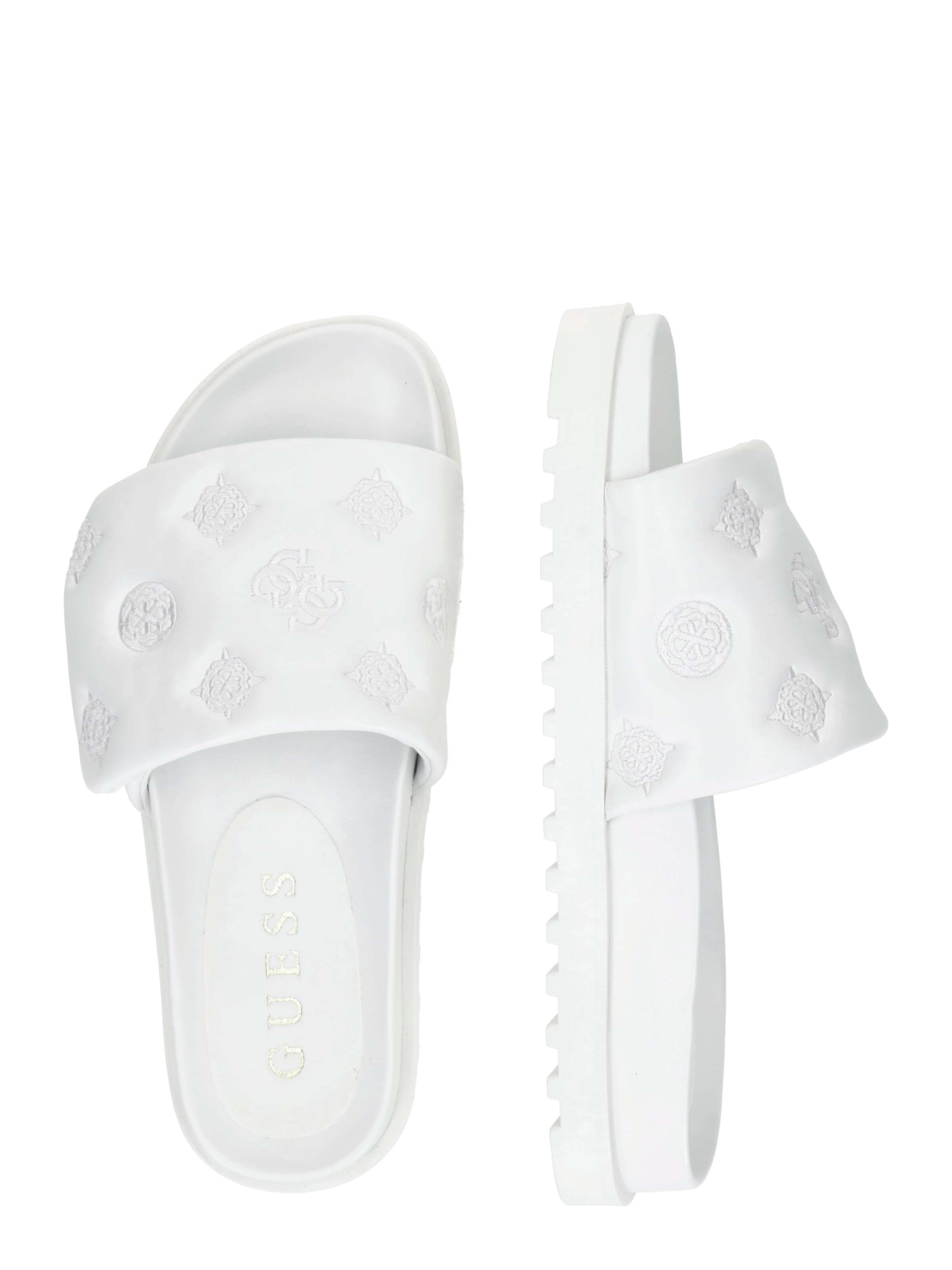 GUESS Pantolette 'Fabio2' in Weiß