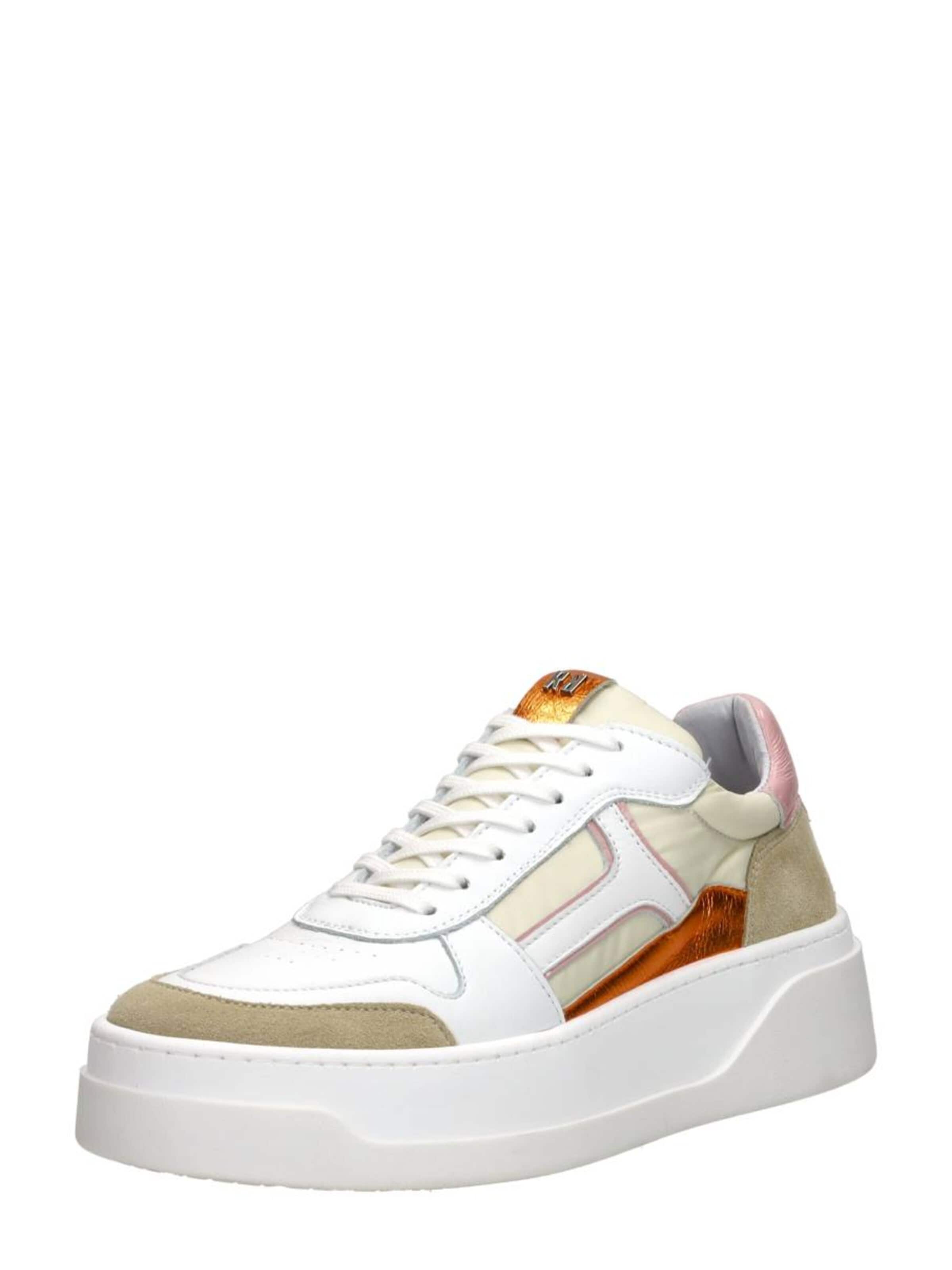Baskets basses 'Sneakers Laag' Red-Rag en beige : devant
