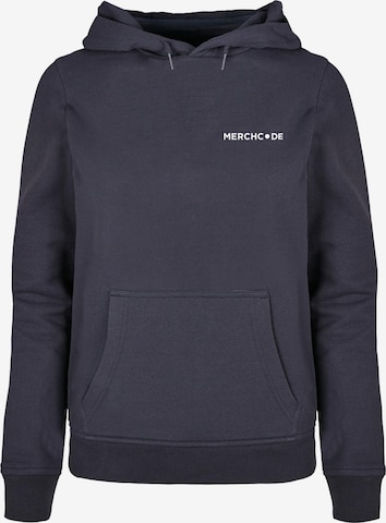 Merchcode Sweatshirt 'Break The Rules' in Blau: predná strana