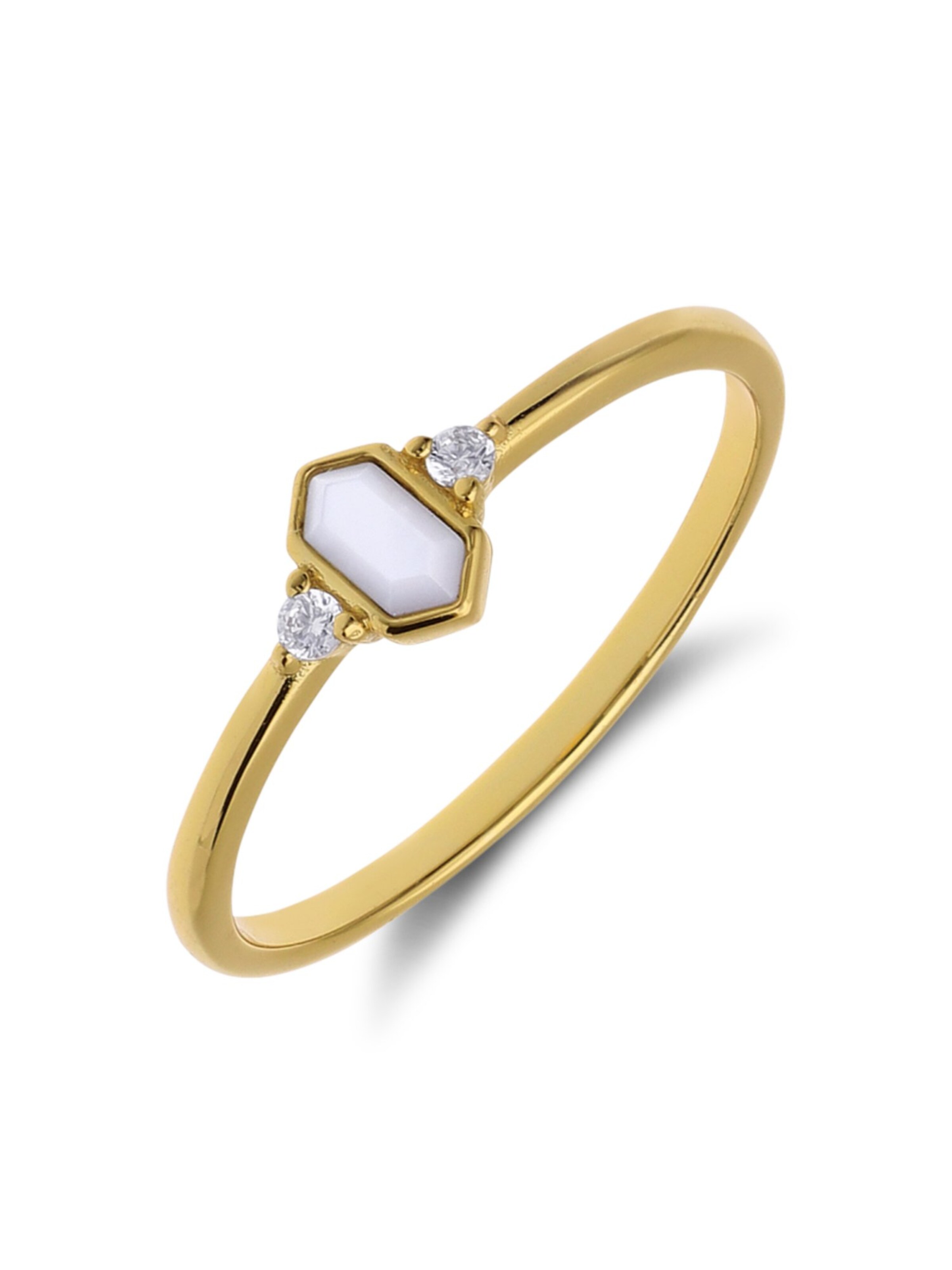 Lucardi Ring in Gold: Vorderseite