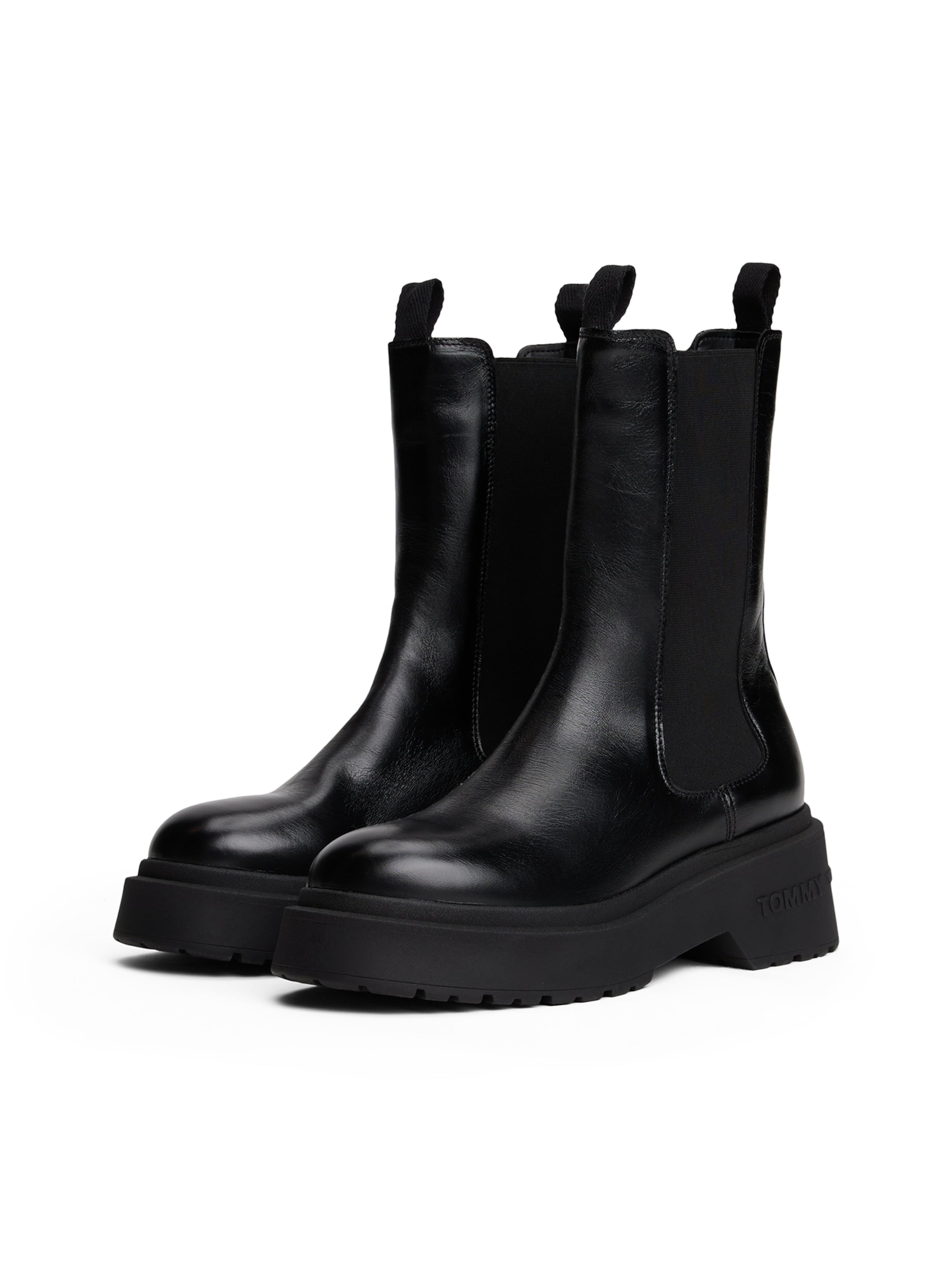 Tommy Jeans Chelsea boots in Zwart