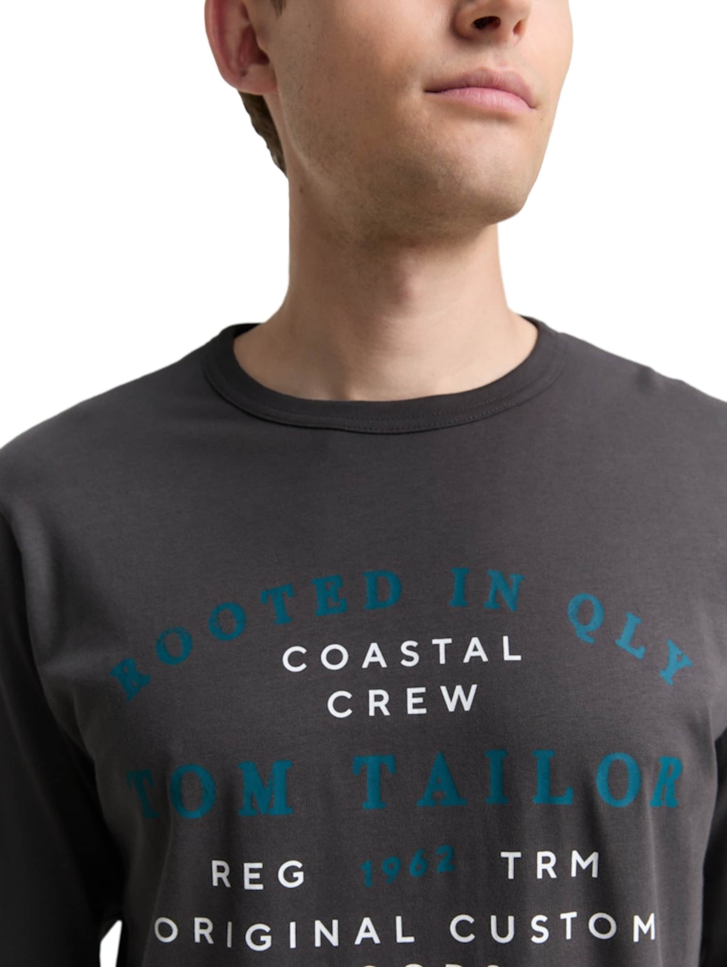 TOM TAILOR Shirt in Grau