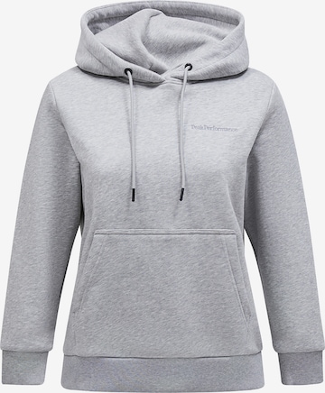 Sweat-shirt PEAK PERFORMANCE en gris : devant