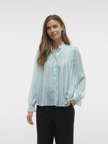 VERO MODA Blouse 'GEA' in Blauw: voorkant