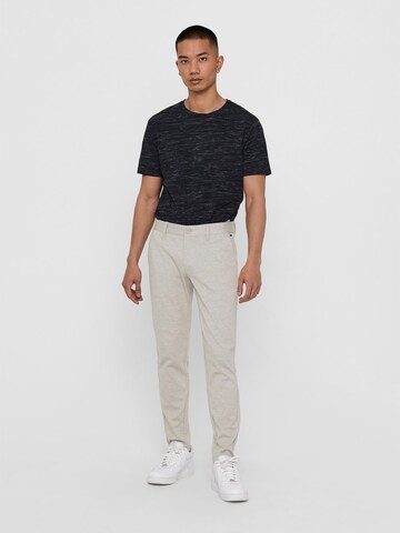 Only & Sons - Slimfit Pantalón chino 'Mark' en beige