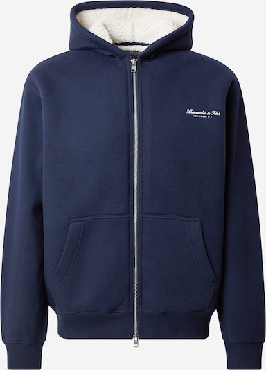 Džemperis iš Abercrombie & Fitch, spalva – tamsiai mėlyna / balta, Prekių apžvalga