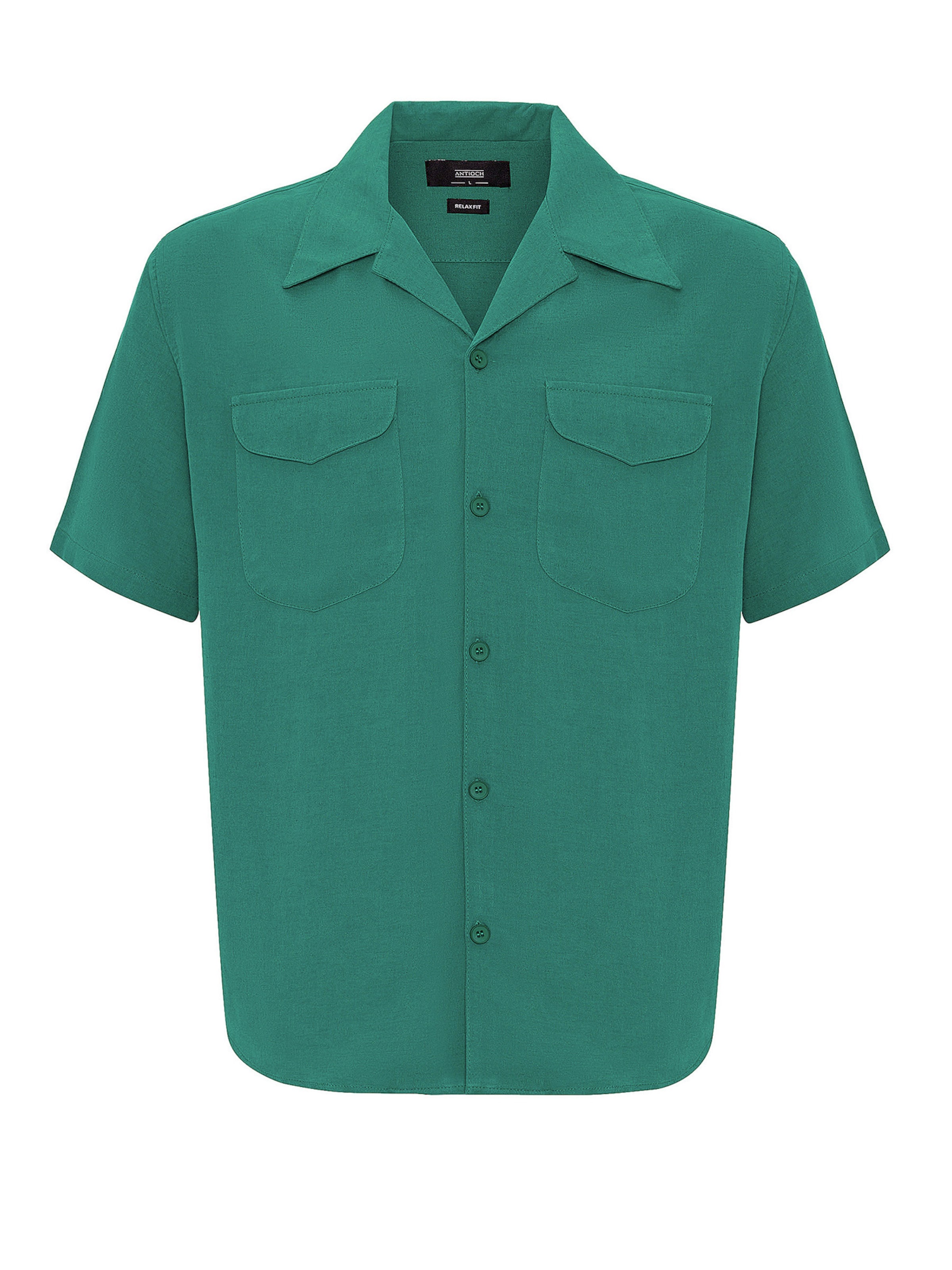 Antioch Regular Fit Hemd in Grün: Vorderseite