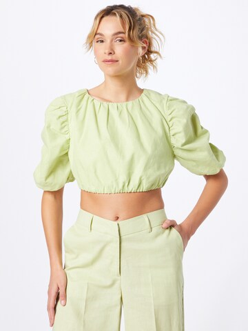 NA-KD Blouse in Groen: voorkant