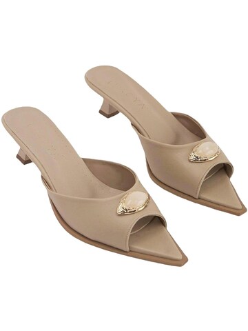 Mule 'Dania' Limoya en beige