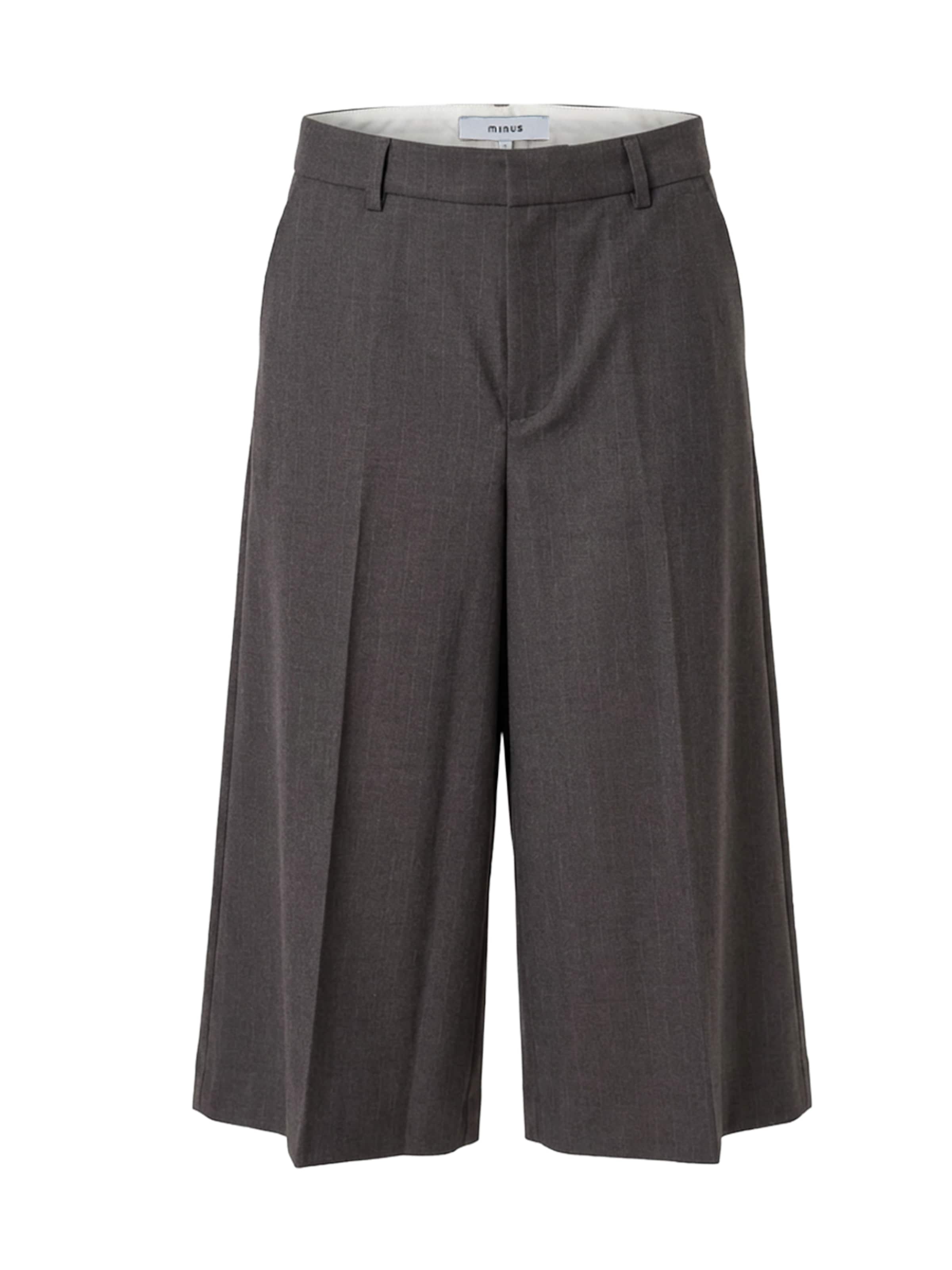 minus - Pierna ancha Pantalón 'Nancy' en gris: frente