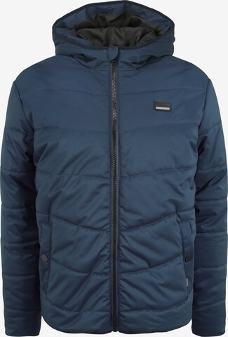 !Solid Winterjas 'Atreo' in Blauw: voorkant